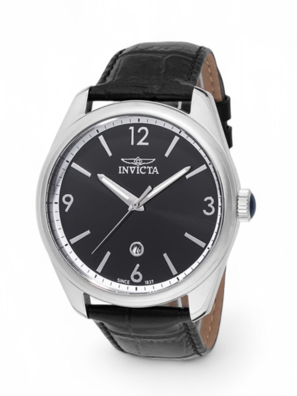 Invicta Celestial 43mm Black Leather Strap Men’s Watch (NWT)